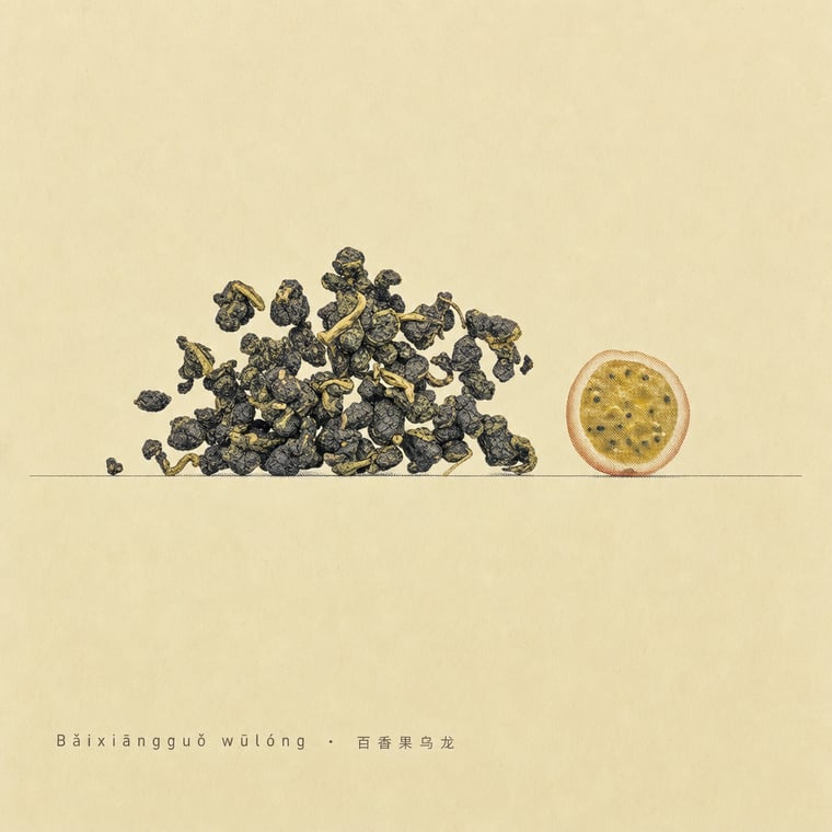 The design — Passion-Fruit Oolong