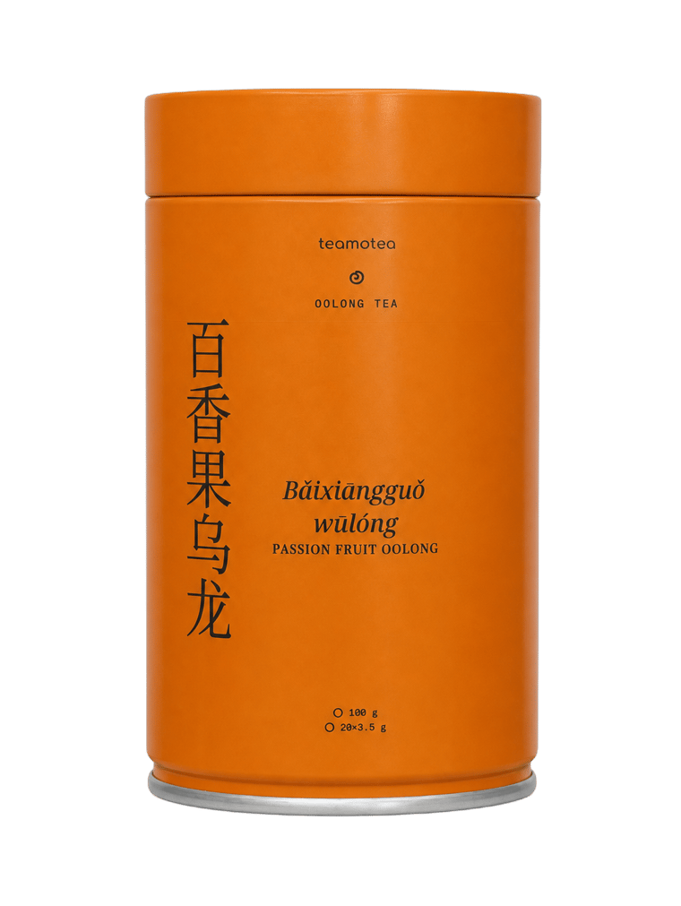The tea itself — Passion-Fruit Oolong