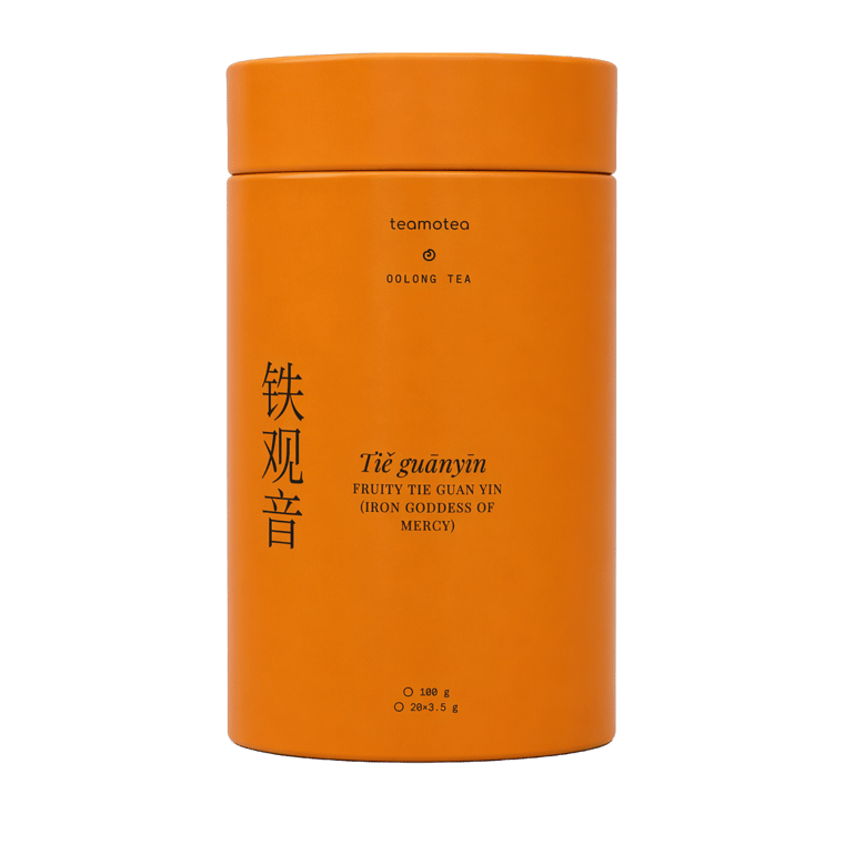 The tea itself — Fruity Tie Guan Yin