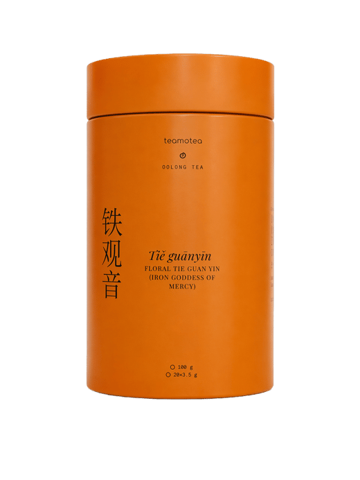 Floral Tie Guan Yin — Quiet White